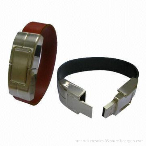 Leather bracelet USB flash drives